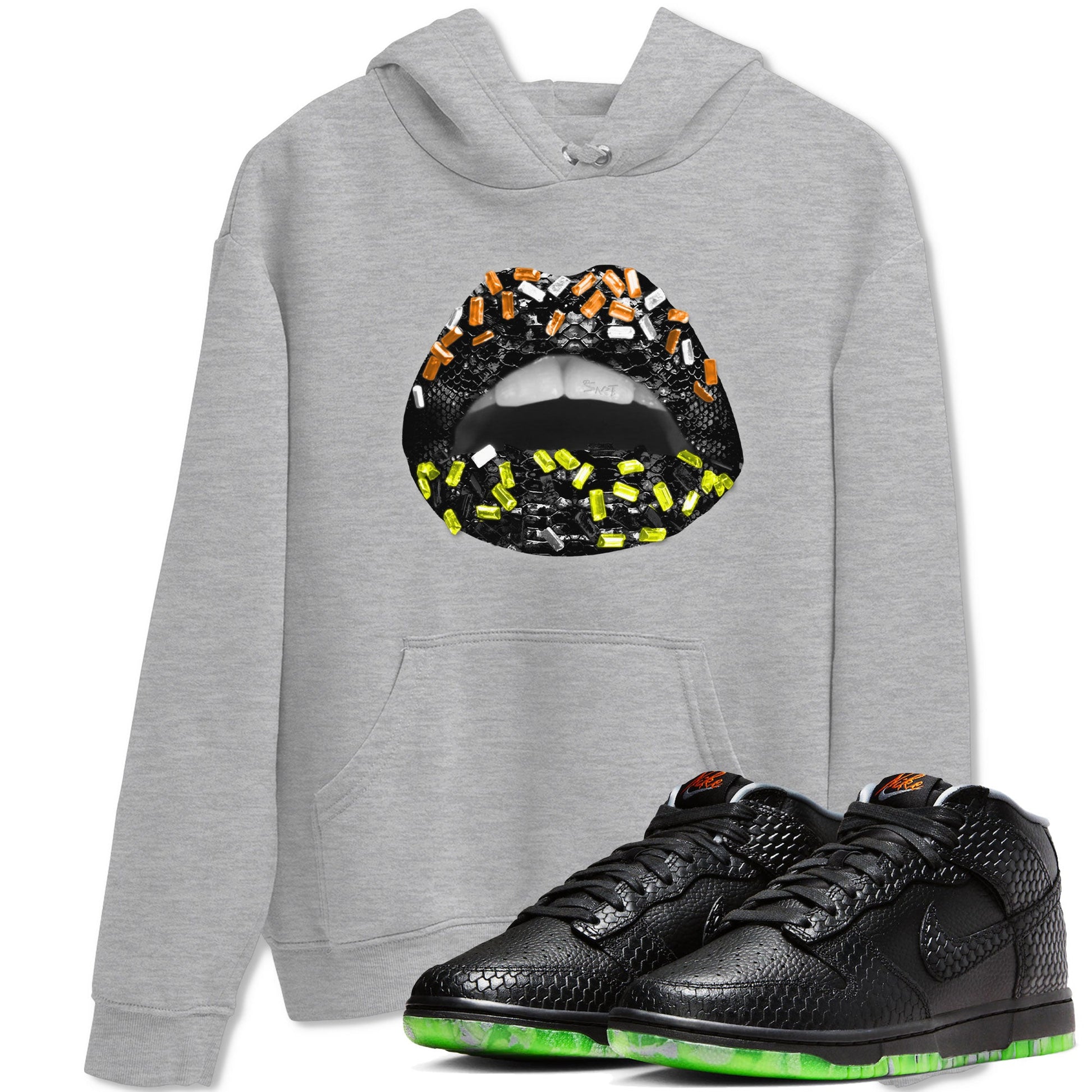 Dunk Mid Premium shirt to match jordans Lips Jewel sneaker tees Dunk Mid Halloween SNRT Sneaker Tees Sneaker Matching Clothing Brand Unisex Sneaker Tee Heather Grey 1 T-Shirt