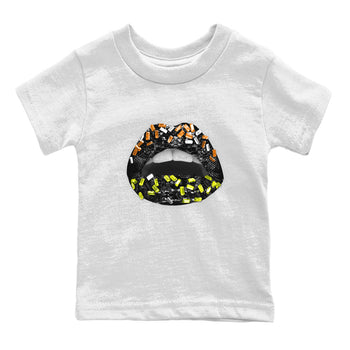 Dunk Mid Premium shirt to match jordans Lips Jewel sneaker tees Dunk Mid Halloween SNRT Sneaker Tees Sneaker Matching Clothing Brand Baby Toddler White 2 T-Shirt