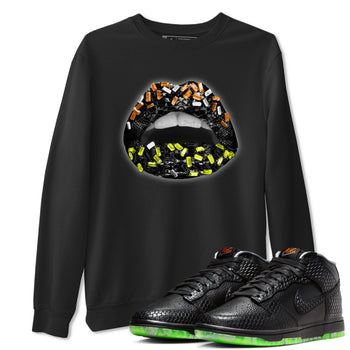 Dunk Mid Premium shirt to match jordans Lips Jewel sneaker tees Dunk Mid Halloween SNRT Sneaker Tees Sneaker Matching Clothing Brand Unisex Sneaker Tee Black 1 T-Shirt