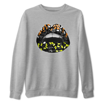 Dunk Mid Premium shirt to match jordans Lips Jewel sneaker tees Dunk Mid Halloween SNRT Sneaker Tees Sneaker Matching Clothing Brand Unisex Sneaker Tee Heather Grey 2 T-Shirt