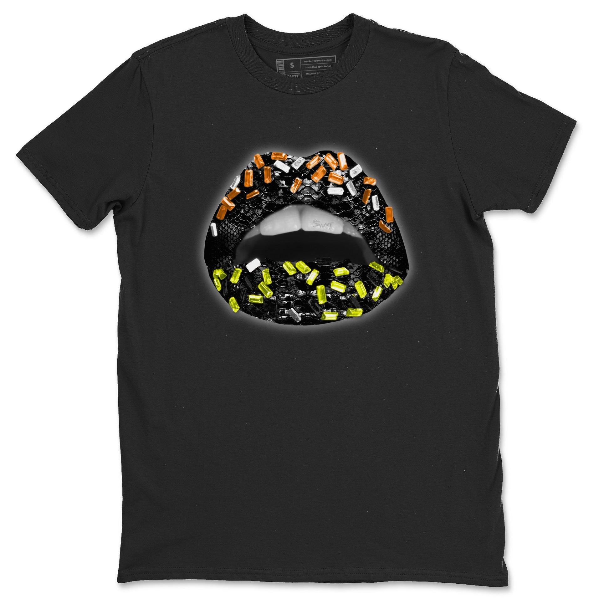Dunk Mid Premium shirt to match jordans Lips Jewel sneaker tees Dunk Mid Halloween SNRT Sneaker Tees Sneaker Matching Clothing Brand Unisex Sneaker Tee Black 2 T-Shirt