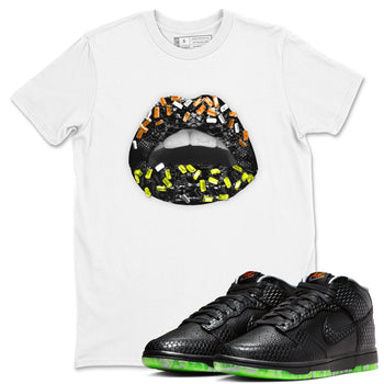 Dunk Mid Premium shirt to match jordans Lips Jewel sneaker tees Dunk Mid Halloween SNRT Sneaker Tees Sneaker Matching Clothing Brand Unisex Sneaker Tee White 1 T-Shirt
