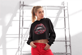 Jordan 1 Bred Patent Sneaker Match Tees Lips Jewel Sneaker Tees Jordan 1 Bred Patent Sneaker Release Tees Women's Shirts