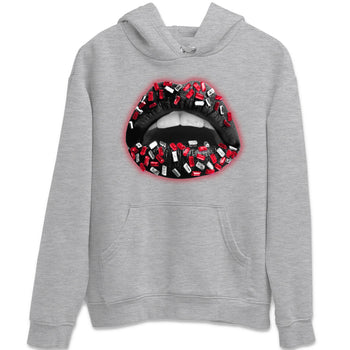 Jordan 1 Bred Patent Sneaker Match Tees Lips Jewel Sneaker Tees Jordan 1 Bred Patent Sneaker Release Tees Unisex Shirts