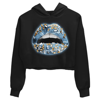 Jordan 1 Denim Sneaker Match Tees Lips Jewel Sneaker Tees Jordan 1 Denim Sneaker Release Tees Women's Shirts