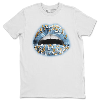 Jordan 1 Denim Sneaker Match Tees Lips Jewel Sneaker Tees Jordan 1 Denim Sneaker Release Tees Unisex Shirts