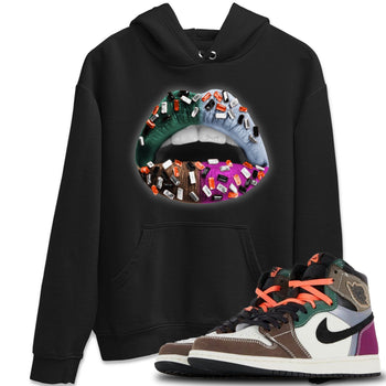 Jordan 1 Hand Crafted Sneaker Match Tees Lips Jewel Sneaker Tees Jordan 1 Hand Crafted Sneaker Release Tees Unisex Shirts