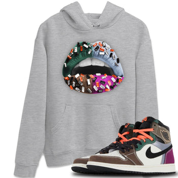 Jordan 1 Hand Crafted Sneaker Match Tees Lips Jewel Sneaker Tees Jordan 1 Hand Crafted Sneaker Release Tees Unisex Shirts