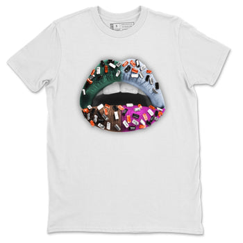 Jordan 1 Hand Crafted Sneaker Match Tees Lips Jewel Sneaker Tees Jordan 1 Hand Crafted Sneaker Release Tees Unisex Shirts