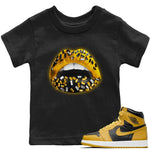 Jordan 1 Pollen Sneaker Match Tees Lips Jewel Sneaker Tees Jordan 1 Pollen Sneaker Release Tees Kids Shirts