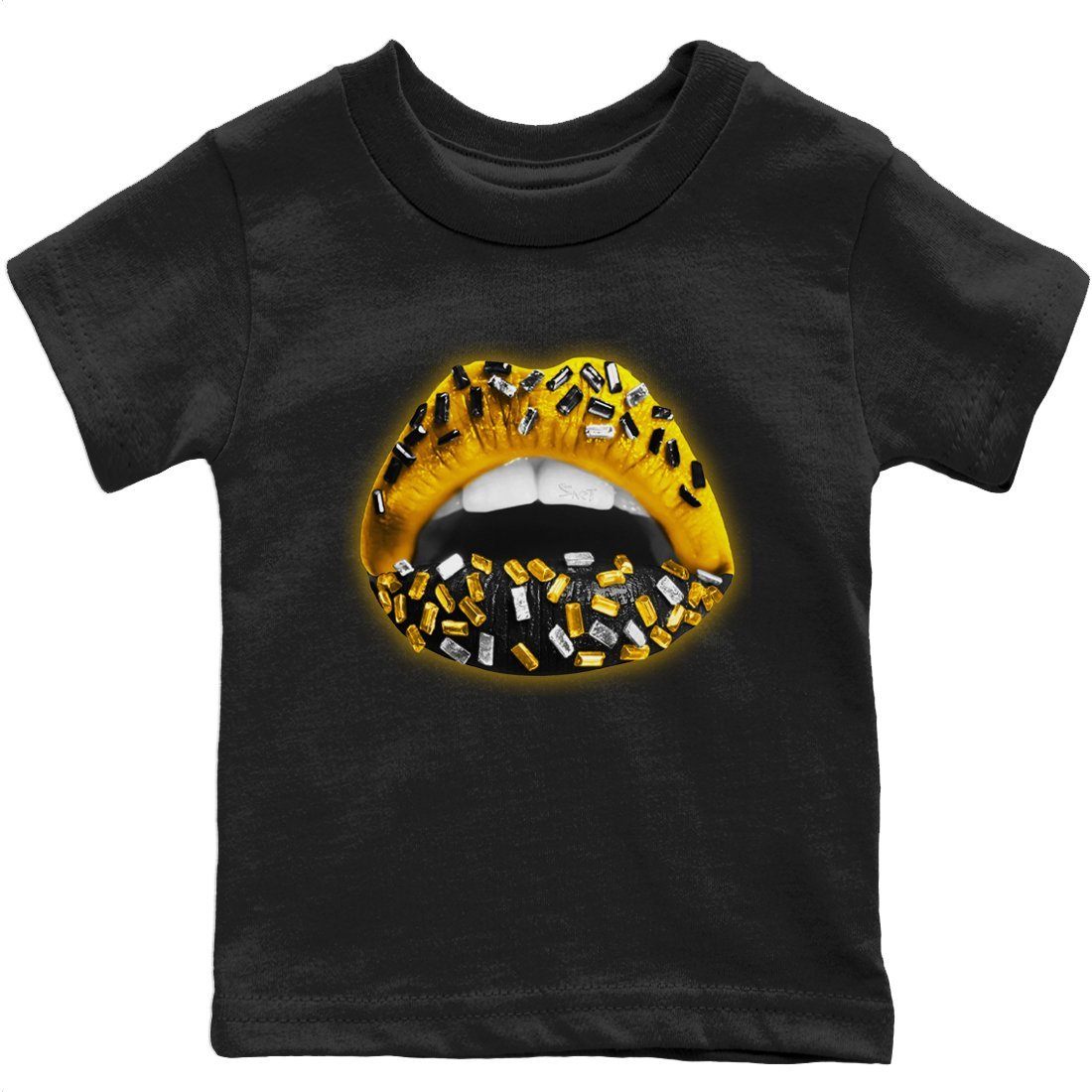 Jordan 1 Pollen Sneaker Match Tees Lips Jewel Sneaker Tees Jordan 1 Pollen Sneaker Release Tees Kids Shirts