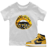 Jordan 1 Pollen Sneaker Match Tees Lips Jewel Sneaker Tees Jordan 1 Pollen Sneaker Release Tees Kids Shirts