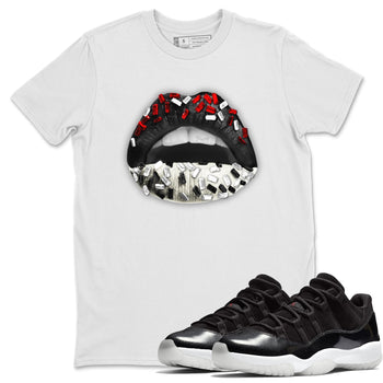 Jordan 11 72-10 Sneaker Match Tees Lips Jewel Sneaker Tees Jordan 11 72-10 Sneaker Release Tees Unisex Shirts