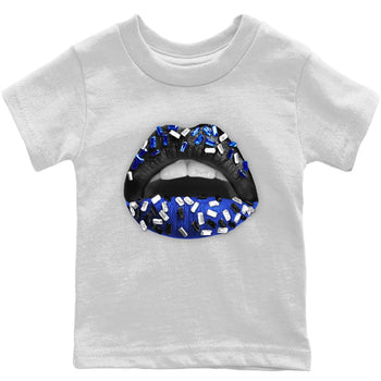Jordan 12 Hyper Royal Sneaker Match Tees Lips Jewel Sneaker Tees Jordan 12 Hyper Royal Sneaker Release Tees Kids Shirts