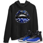 Jordan 12 Hyper Royal Sneaker Match Tees Lips Jewel Sneaker Tees Jordan 12 Hyper Royal Sneaker Release Tees Unisex Shirts