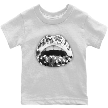 Jordan 12 Stealth Sneaker Match Tees Lips Jewel Sneaker Tees Jordan 12 Stealth Sneaker Release Tees Kids Shirts