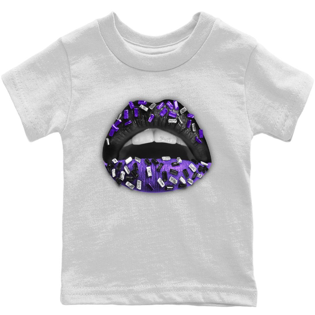 Jordan 13 Court Purple Sneaker Match Tees Lips Jewel Sneaker Tees Jordan 13 Court Purple Sneaker Release Tees Kids Shirts