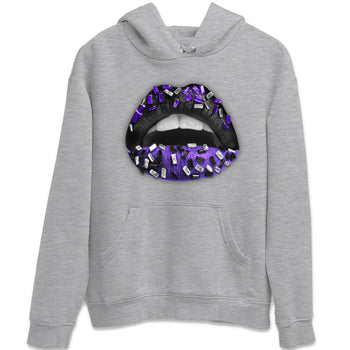 Jordan 13 Court Purple Sneaker Match Tees Lips Jewel Sneaker Tees Jordan 13 Court Purple Sneaker Release Tees Unisex Shirts