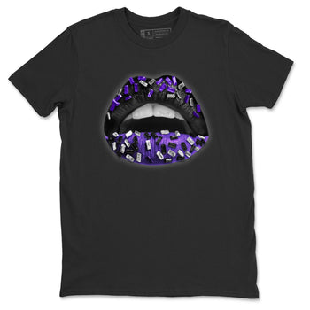 Jordan 13 Court Purple Sneaker Match Tees Lips Jewel Sneaker Tees Jordan 13 Court Purple Sneaker Release Tees Unisex Shirts