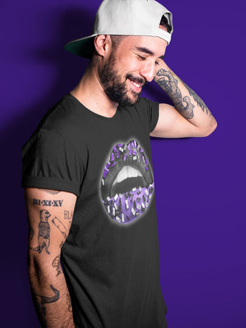 Jordan 13 Court Purple Sneaker Match Tees Lips Jewel Sneaker Tees Jordan 13 Court Purple Sneaker Release Tees Unisex Shirts