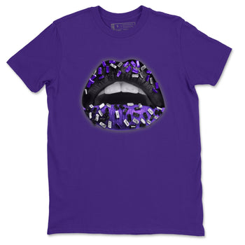 Jordan 13 Court Purple Sneaker Match Tees Lips Jewel Sneaker Tees Jordan 13 Court Purple Sneaker Release Tees Unisex Shirts