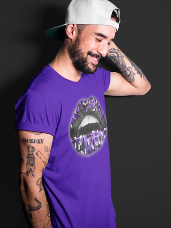 Jordan 13 Court Purple Sneaker Match Tees Lips Jewel Sneaker Tees Jordan 13 Court Purple Sneaker Release Tees Unisex Shirts
