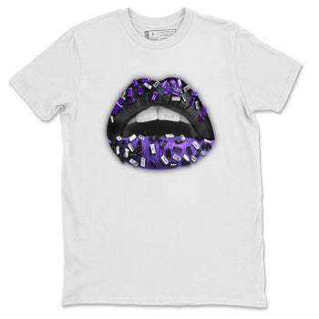 Jordan 13 Court Purple Sneaker Match Tees Lips Jewel Sneaker Tees Jordan 13 Court Purple Sneaker Release Tees Unisex Shirts