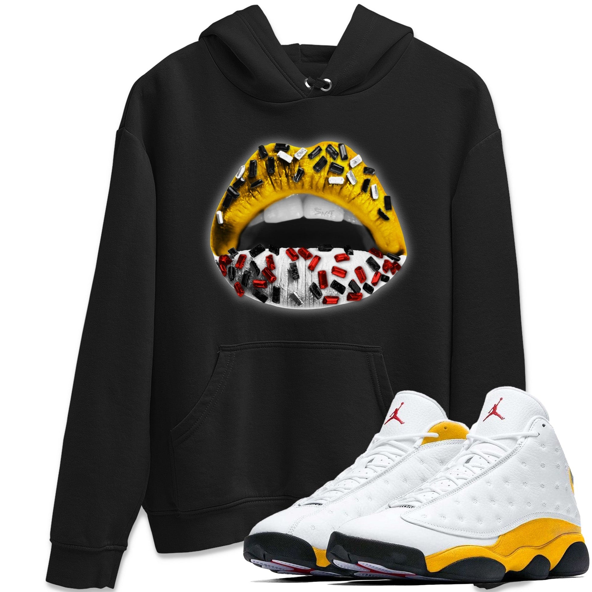 Jordan 13 Del Sol Sneaker Match Tees Lips Jewel Sneaker Tees Jordan 13 Del Sol Sneaker Release Tees Unisex Shirts