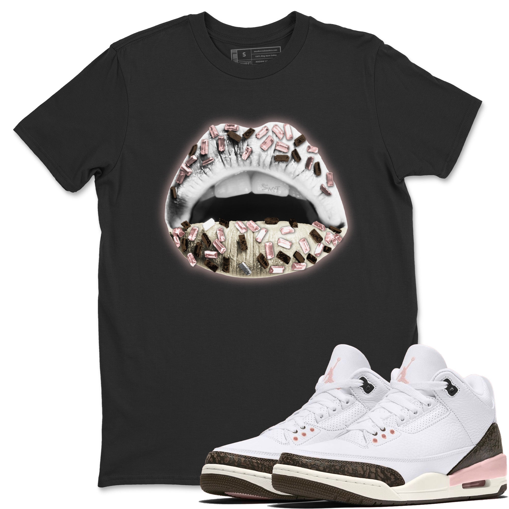 Jordan 3 Atmosphere Sneaker Match Tees Lips Jewel Sneaker Tees Jordan 3 Atmosphere Sneaker Release Tees Unisex Shirts
