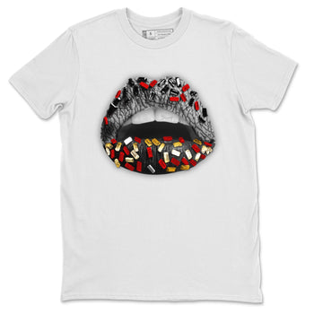Jordan 3 Black Gold Sneaker Match Tees Lips Jewel Sneaker Tees Jordan 3 Black Gold Sneaker Release Tees Unisex Shirts