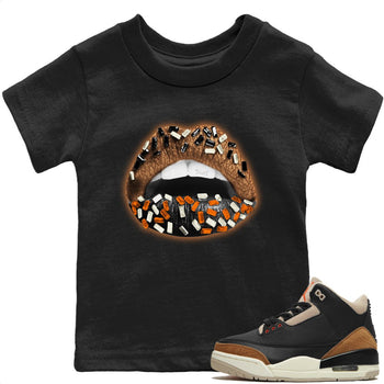 Jordan 3 Desert Elephant Sneaker Match Tees Lips Jewel Sneaker Tees Jordan 3 Desert Elephant Sneaker Release Tees Kids Shirts
