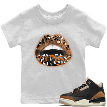 Jordan 3 Desert Elephant Sneaker Match Tees Lips Jewel Sneaker Tees Jordan 3 Desert Elephant Sneaker Release Tees Kids Shirts