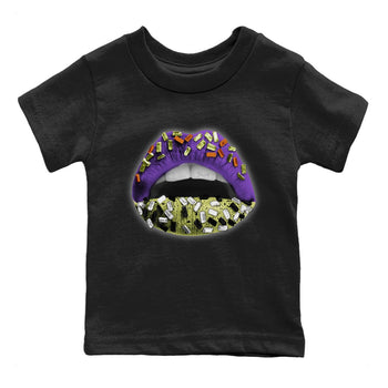 Jordan 4 Canyon Purple Sneaker Match Tees Lips Jewel Sneaker Tees Jordan 4 Canyon Purple Sneaker Release Tees Kids Shirts