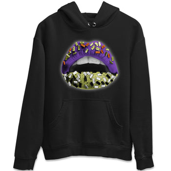 Jordan 4 Canyon Purple Sneaker Match Tees Lips Jewel Sneaker Tees Jordan 4 Canyon Purple Sneaker Release Tees Unisex Shirts