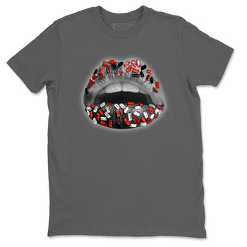 Jordan 4 Infrared Sneaker Match Tees Lips Jewel Sneaker Tees Jordan 4 Infrared Sneaker Release Tees Unisex Shirts