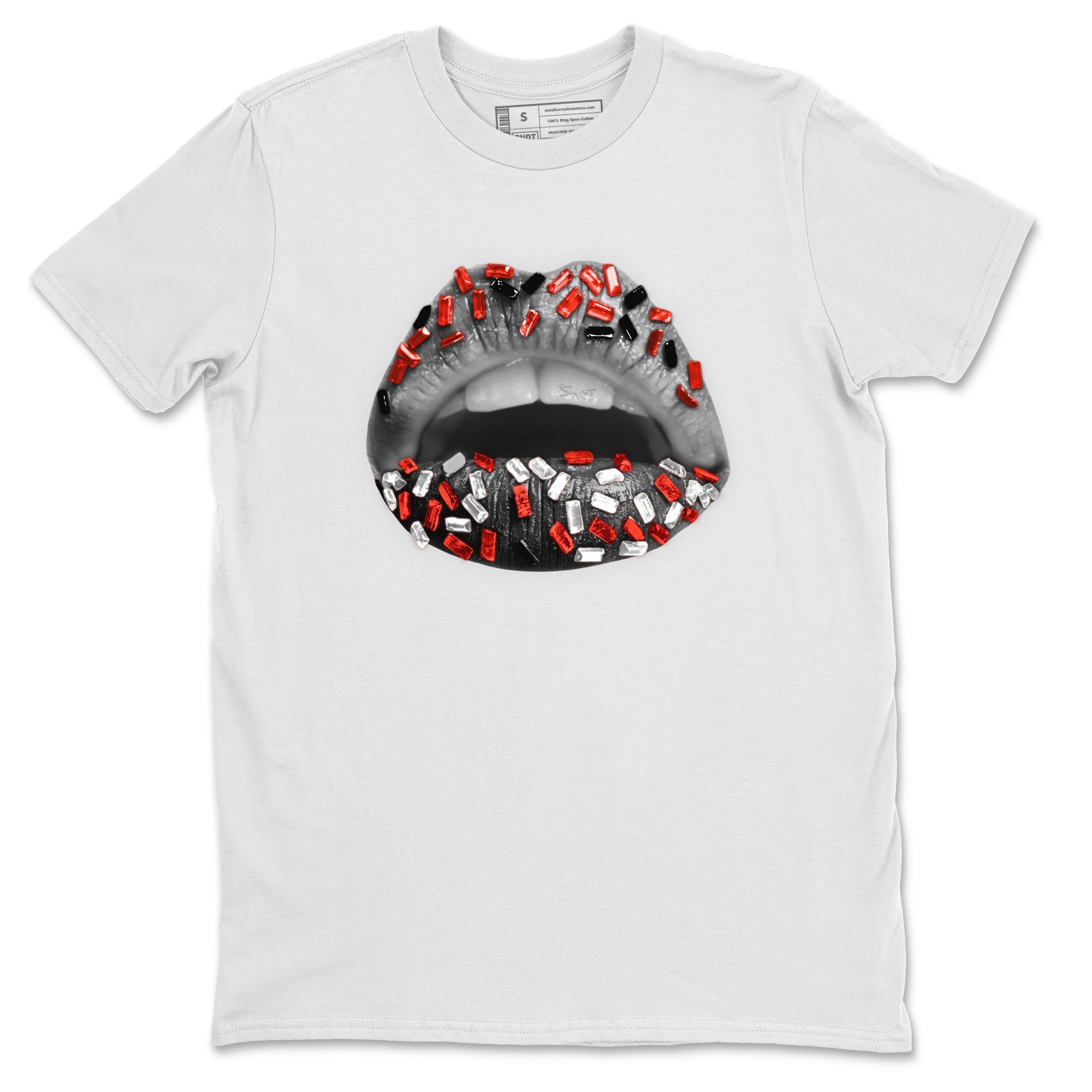 Jordan 4 Infrared Sneaker Match Tees Lips Jewel Sneaker Tees Jordan 4 Infrared Sneaker Release Tees Unisex Shirts