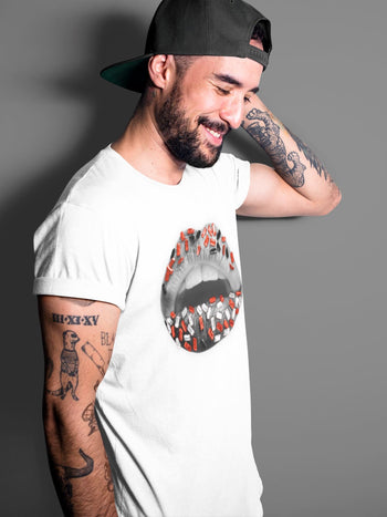 Jordan 4 Infrared Sneaker Match Tees Lips Jewel Sneaker Tees Jordan 4 Infrared Sneaker Release Tees Unisex Shirts