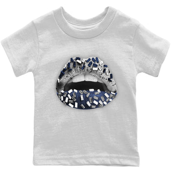Jordan 4 Midnight Navy Sneaker Match Tees Lips Jewel Sneaker Tees Jordan 4 Midnight Navy Sneaker Release Tees Kids Shirts