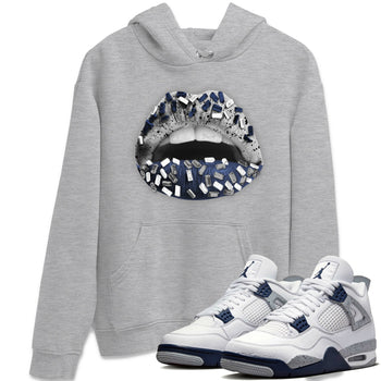Jordan 4 Midnight Navy Sneaker Match Tees Lips Jewel Sneaker Tees Jordan 4 Midnight Navy Sneaker Release Tees Unisex Shirts