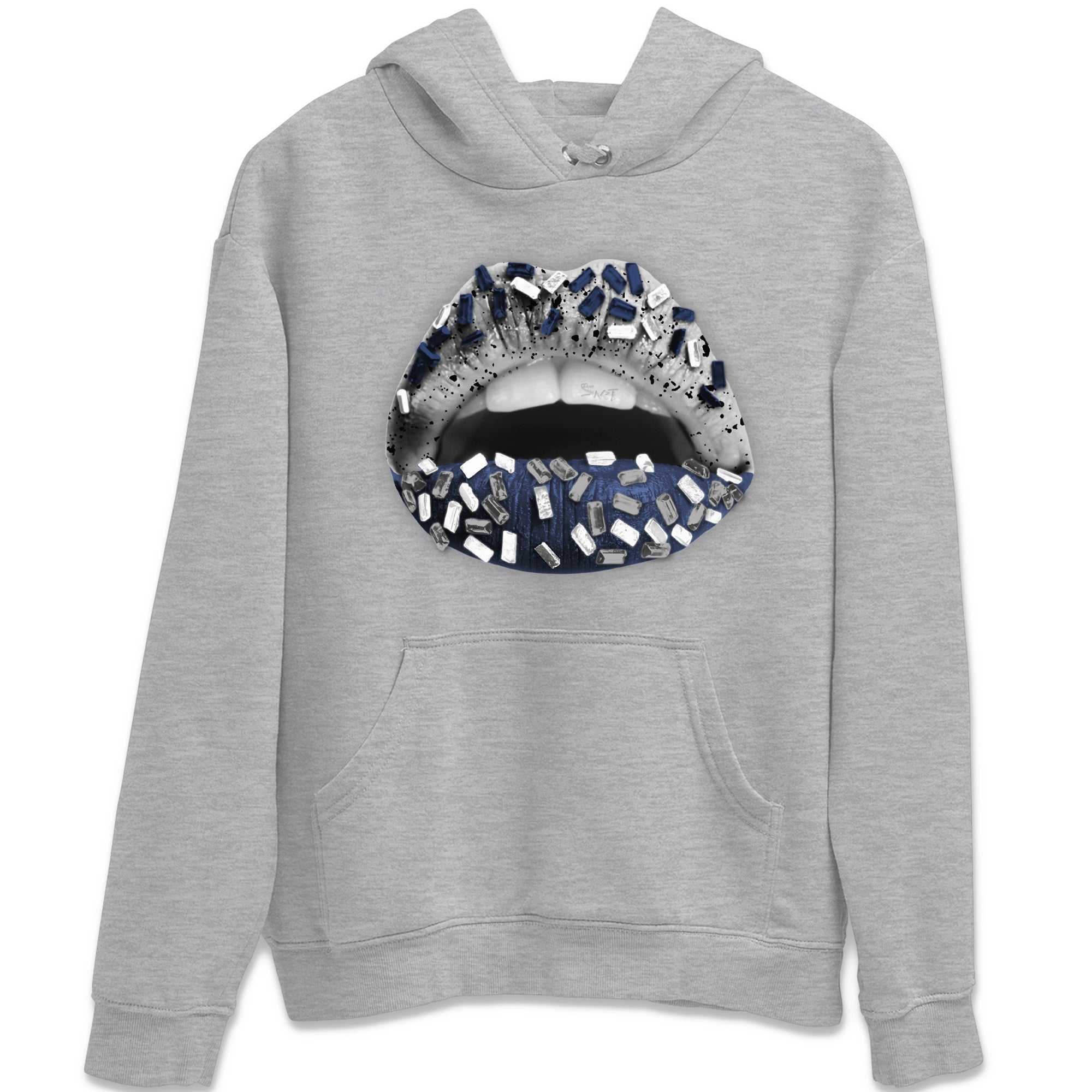 Jordan 4 Midnight Navy Sneaker Match Tees Lips Jewel Sneaker Tees Jordan 4 Midnight Navy Sneaker Release Tees Unisex Shirts