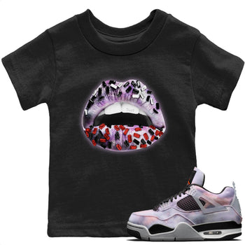 Jordan 4 Zen Master Sneaker Match Tees Lips Jewel Sneaker Tees Jordan 4 Zen Master Sneaker Release Tees Kids Shirts