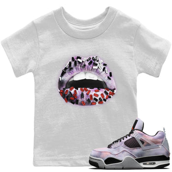 Jordan 4 Zen Master Sneaker Match Tees Lips Jewel Sneaker Tees Jordan 4 Zen Master Sneaker Release Tees Kids Shirts