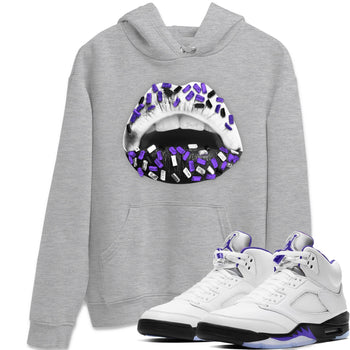 Jordan 5 Concord Sneaker Match Tees Lips Jewel Sneaker Tees Jordan 5 Concord Sneaker Release Tees Unisex Shirts