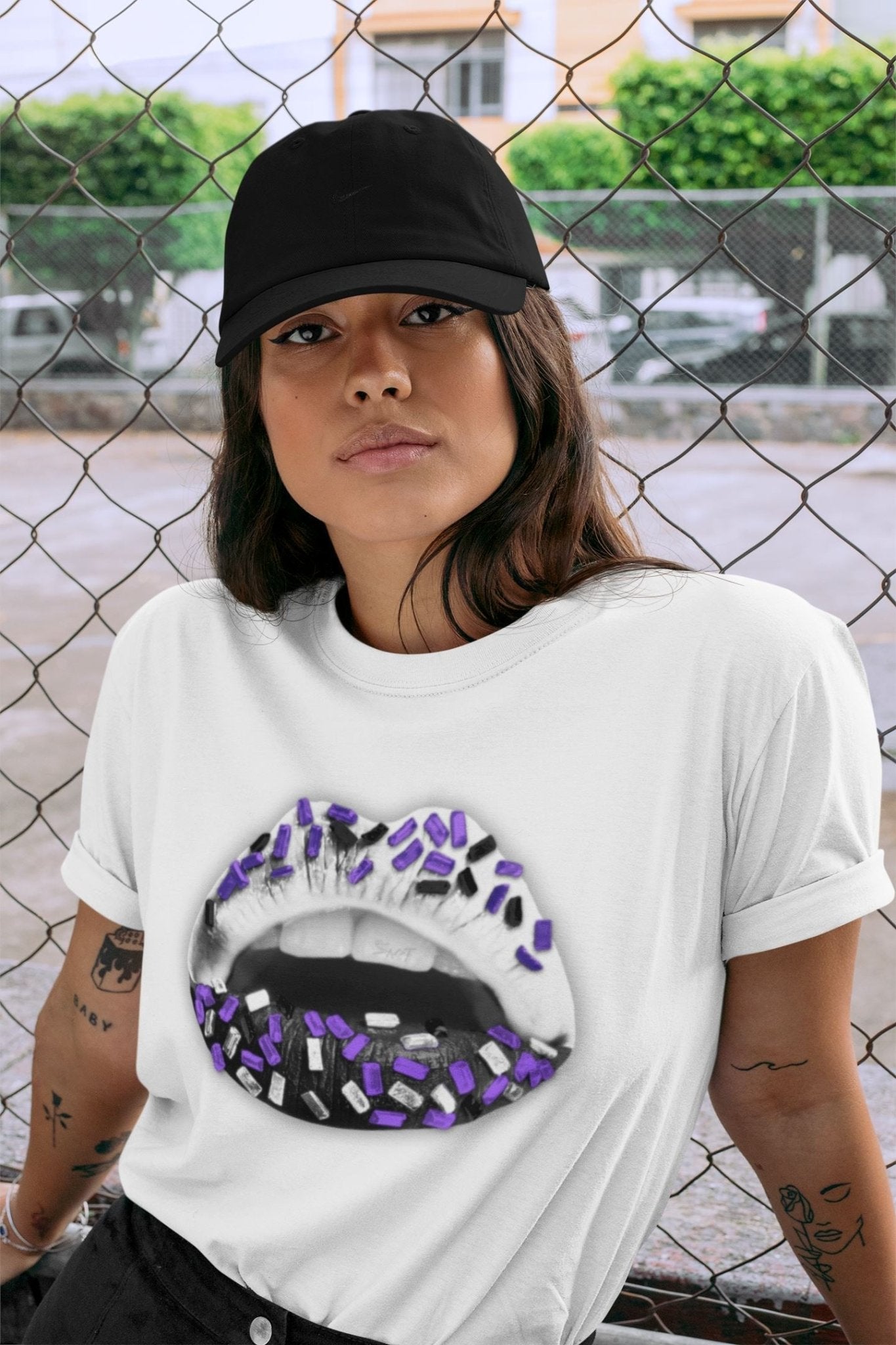 Jordan 5 Concord Sneaker Match Tees Lips Jewel Sneaker Tees Jordan 5 Concord Sneaker Release Tees Unisex Shirts