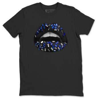 Jordan 5 Racer Blue Sneaker Match Tees Lips Jewel Sneaker Tees Jordan 5 Racer Blue Sneaker Release Tees Unisex Shirts