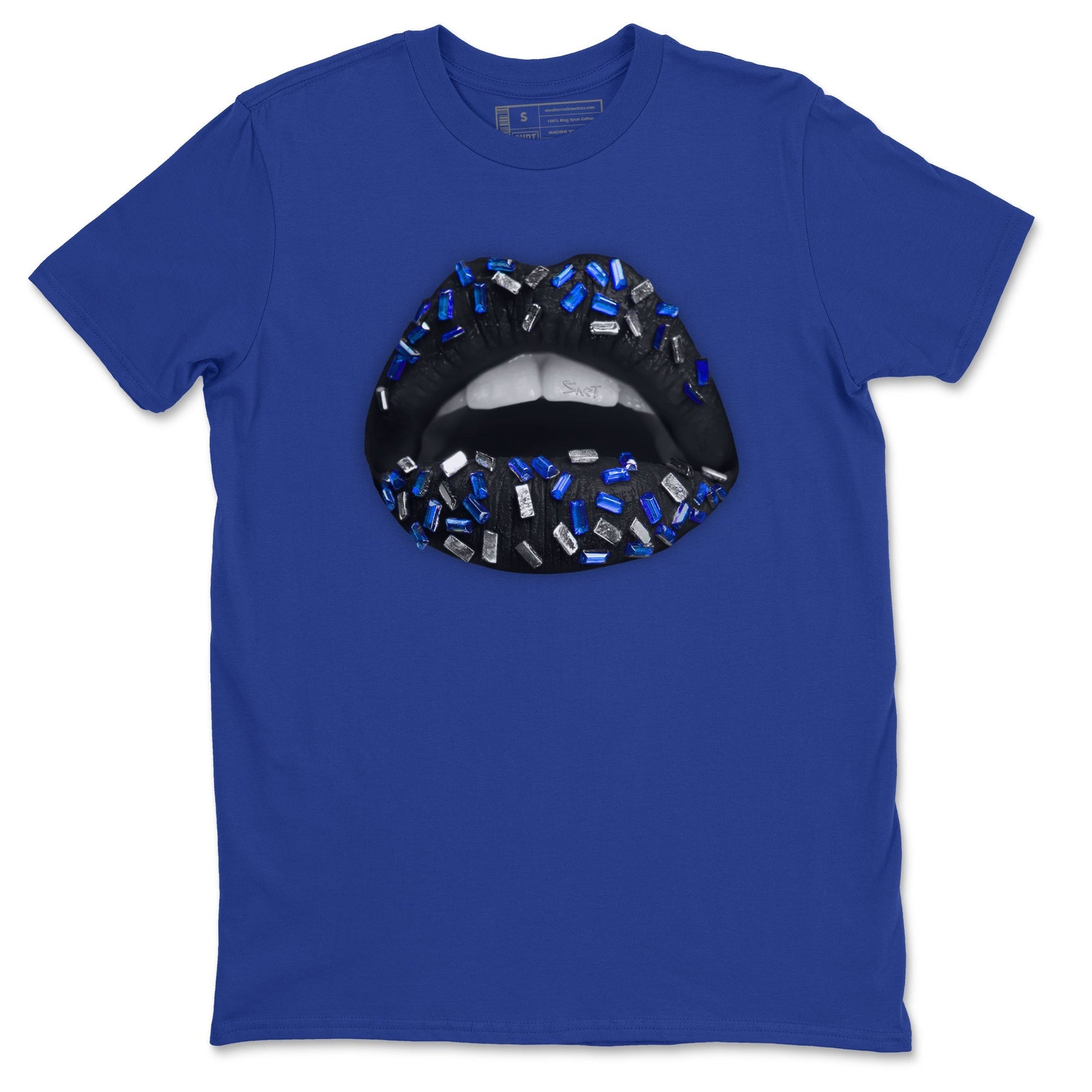 Jordan 5 Racer Blue Sneaker Match Tees Lips Jewel Sneaker Tees Jordan 5 Racer Blue Sneaker Release Tees Unisex Shirts