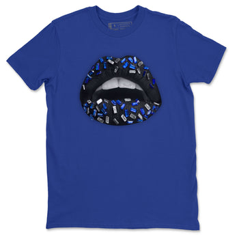 Jordan 5 Racer Blue Sneaker Match Tees Lips Jewel Sneaker Tees Jordan 5 Racer Blue Sneaker Release Tees Unisex Shirts
