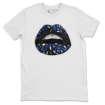 Jordan 5 Racer Blue Sneaker Match Tees Lips Jewel Sneaker Tees Jordan 5 Racer Blue Sneaker Release Tees Unisex Shirts