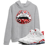 Jordan 6 Red Velvet Cookies Sneaker Match Tees Lips Jewel Sneaker Tees Jordan 6 Red Velvet Cookies Sneaker Release Tees Unisex Shirts