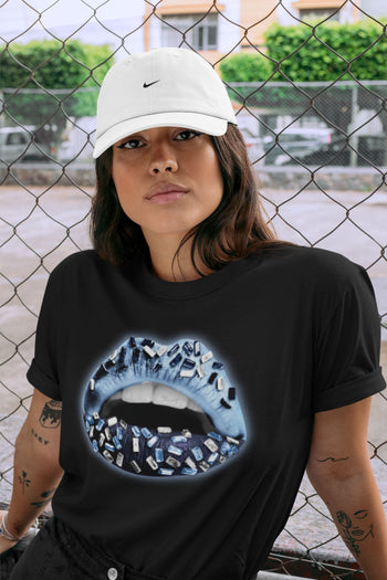 Jordan 6 UNC Sneaker Match Tees Lips Jewel Sneaker Tees Jordan 6 UNC Sneaker Release Tees Unisex Shirts